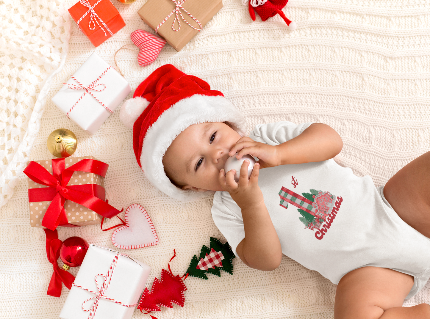 1ST CHRISTMAS BABY ROMPER